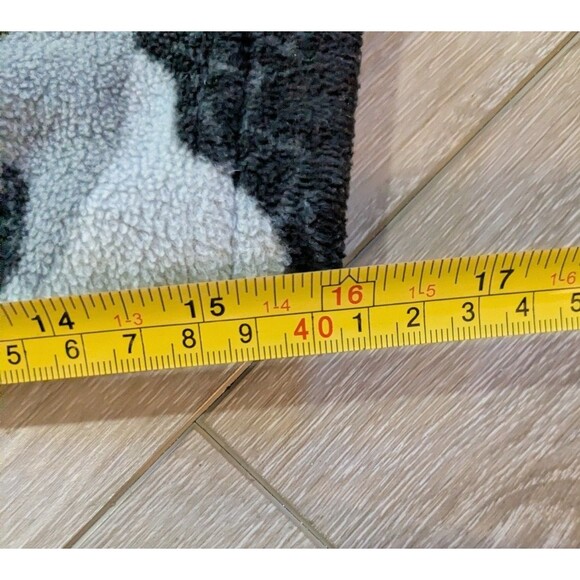 Eddie Bauer Black White Camo Fleece Full-zip Jacket Youth Boys Size M 10-12 - Picture 5 of 6